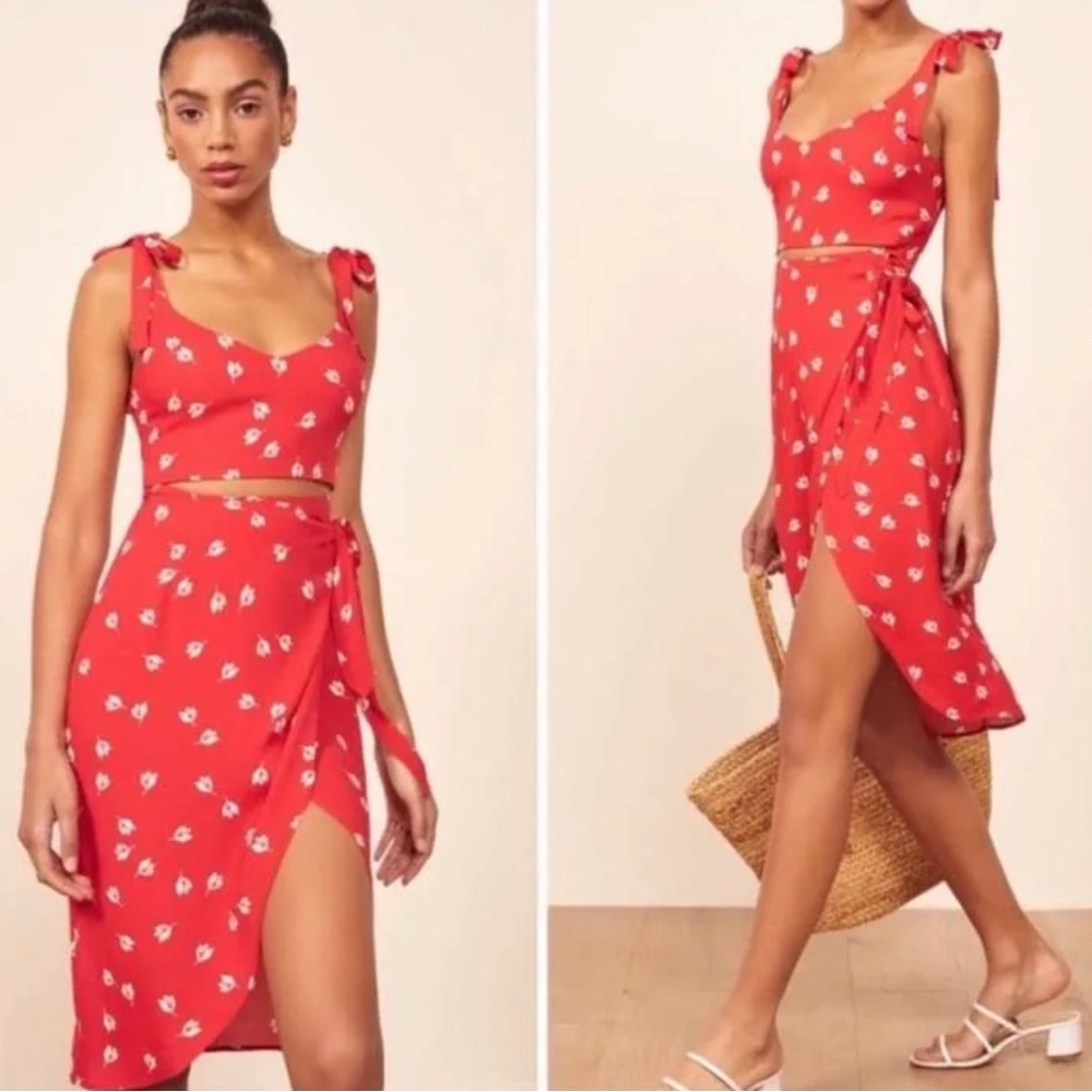 Reformation | Belinda Wrap Tank Dress